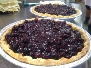 Mid summer's night dream. Jen's unbelievable home made, freshly picked blueberry PIE!